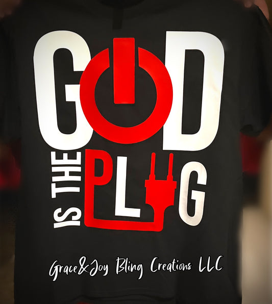 God is the plug in black